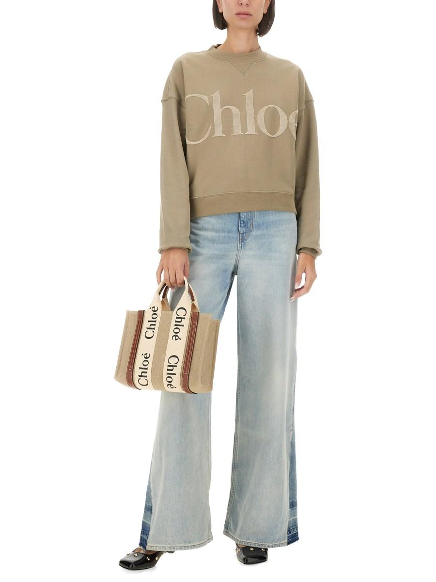 CHLOE&#39; JEANS WIDE LEG Offerta