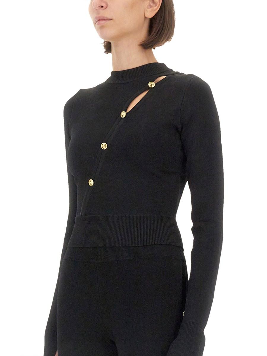 VERSACE JEANS COUTURE MAGLIA CUT OUT Online