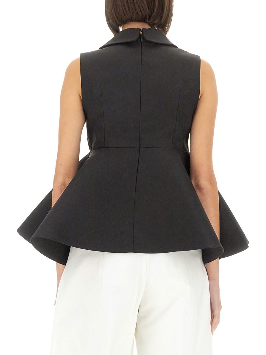 JACQUEMUS TOP SPALLA CON VOLANT Saldi