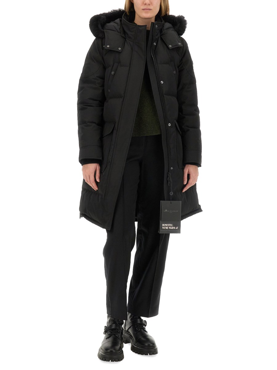 MOOSE KNUCKLES PARKA CON CAPPUCCIO IN SHEARLING Saldi Di Fabbrica