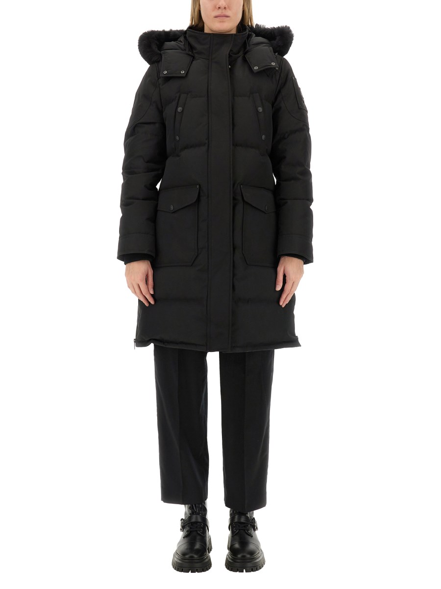 MOOSE KNUCKLES PARKA CON CAPPUCCIO IN SHEARLING Saldi Di Fabbrica