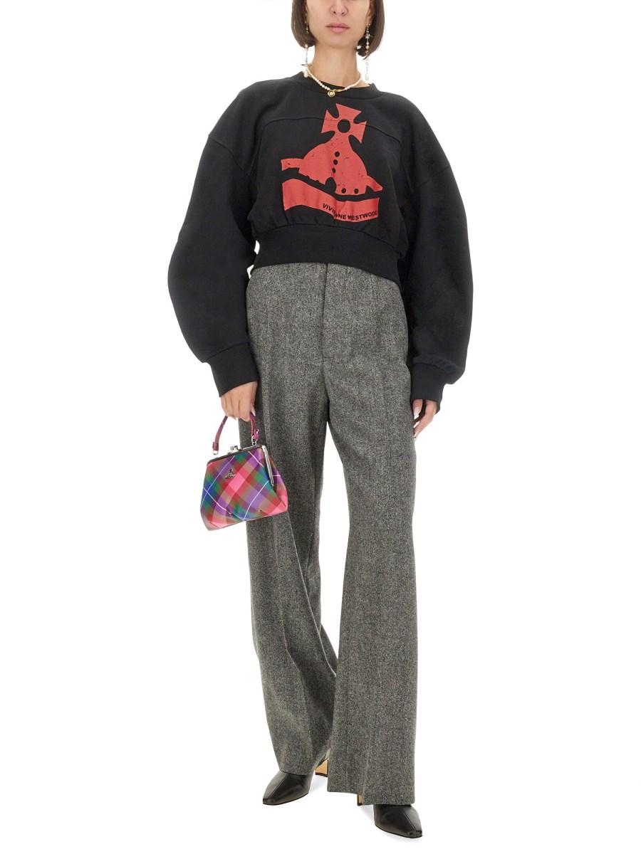 VIVIENNE WESTWOOD FELPA CON STAMPA ORB IN JERSEY DI COTONE Italy