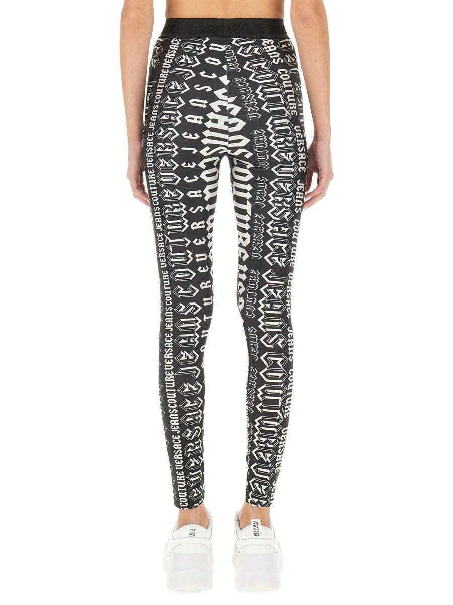 VERSACE JEANS COUTURE LEGGINGS CON STAMPA Nuovo