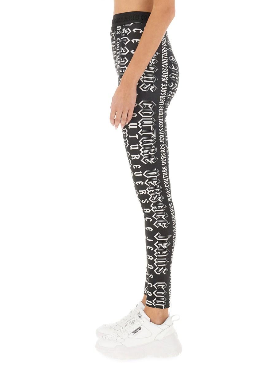 VERSACE JEANS COUTURE LEGGINGS CON STAMPA Nuovo