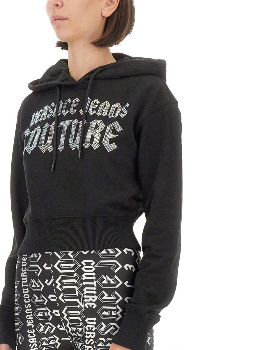 VERSACE JEANS COUTURE FELPA CON LOGO Qualità
