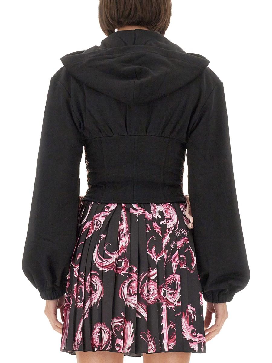 VERSACE JEANS COUTURE FELPA IN COTONE CON LOGO Promozione