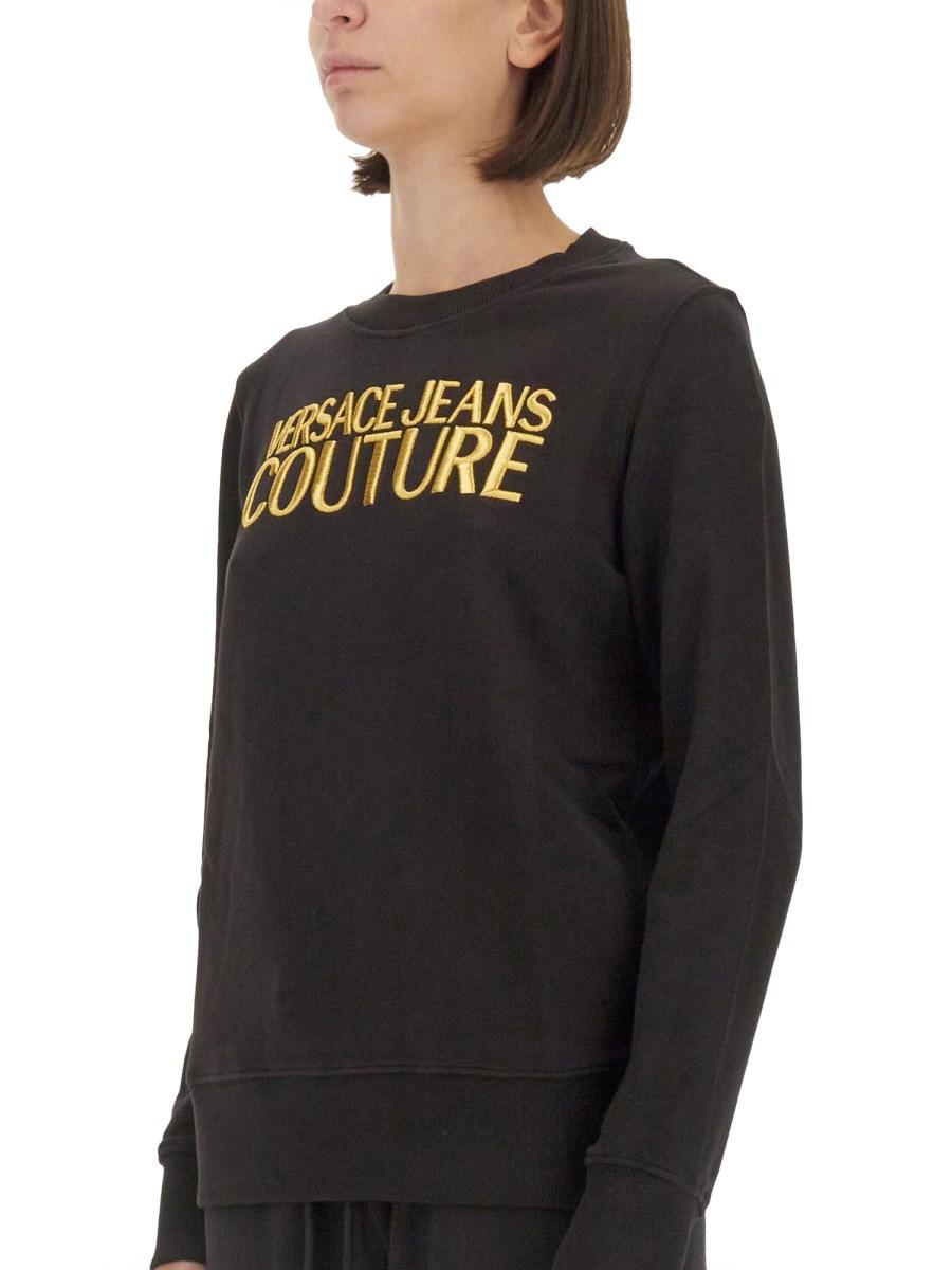 VERSACE JEANS COUTURE FELPA IN COTONE CON LOGO Soddisfazione Garantita