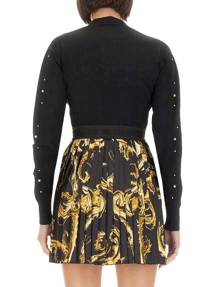 VERSACE JEANS COUTURE MAGLIA IN VISCOSA CON LOGO Negozi Online