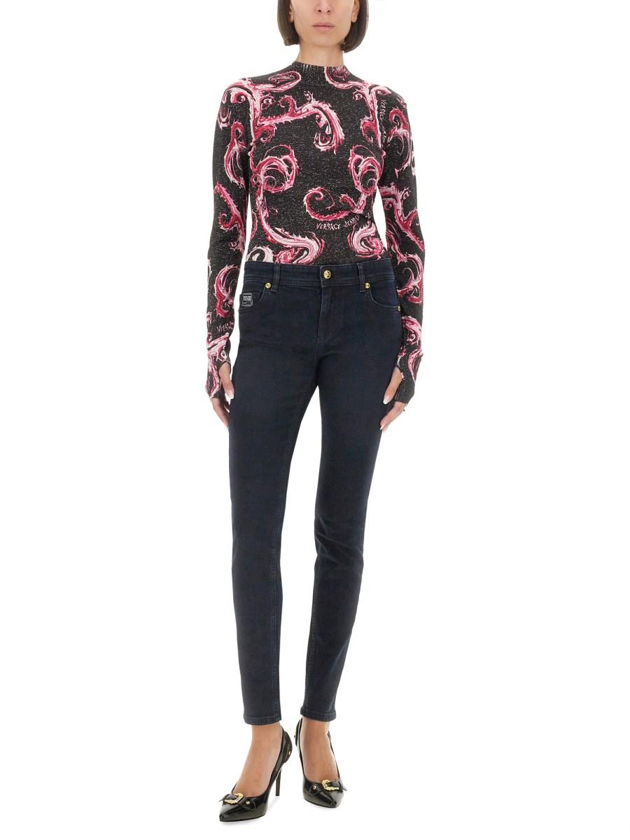 VERSACE JEANS COUTURE JEANS SLIM FIT IN DENIM DI COTONE Sottocosto