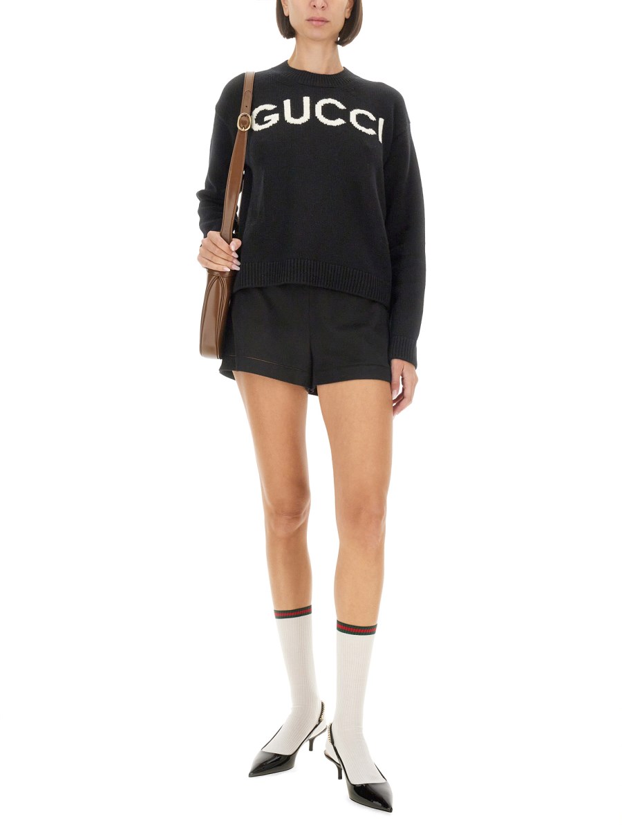 GUCCI MAGLIA IN LANA CON INTARSIO LOGO Convenienza