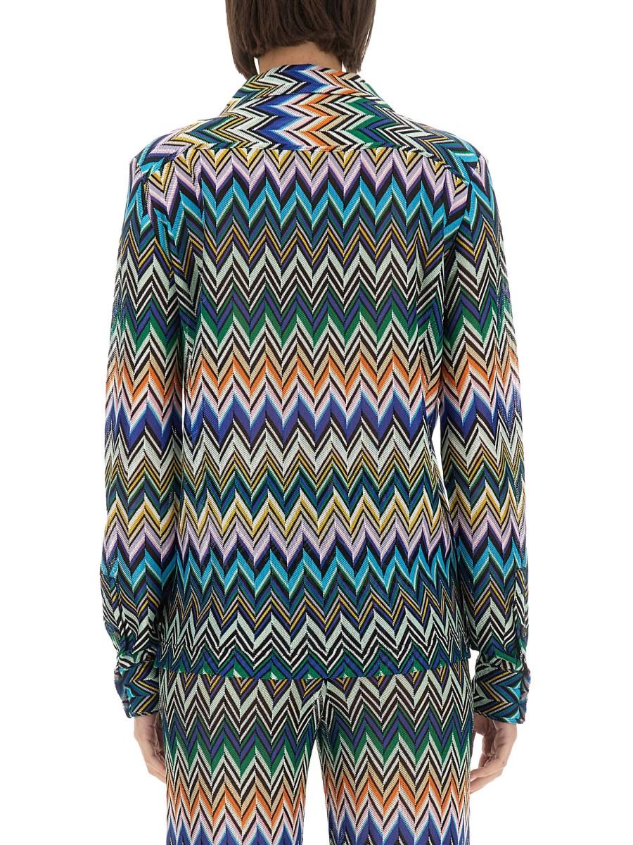 MISSONI CAMICIA TAGLIO BOWLING IN VISCOSA ZIG ZAG Offerta