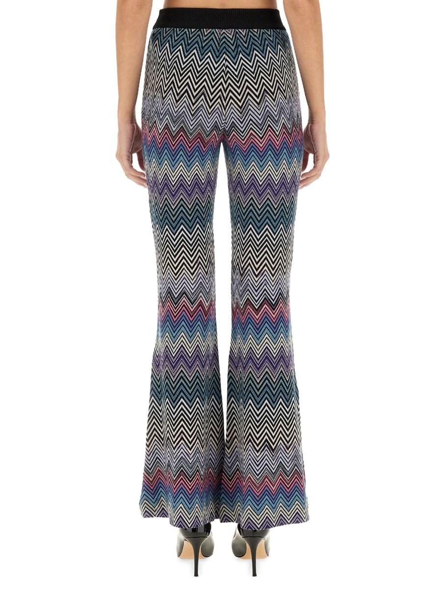 MISSONI PANTALONE FLARE ZIG-ZAG IN LANA Online