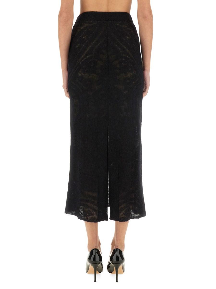 ETRO GONNA IN MAGLIA JACQUARD IN MISTO LANA Moda