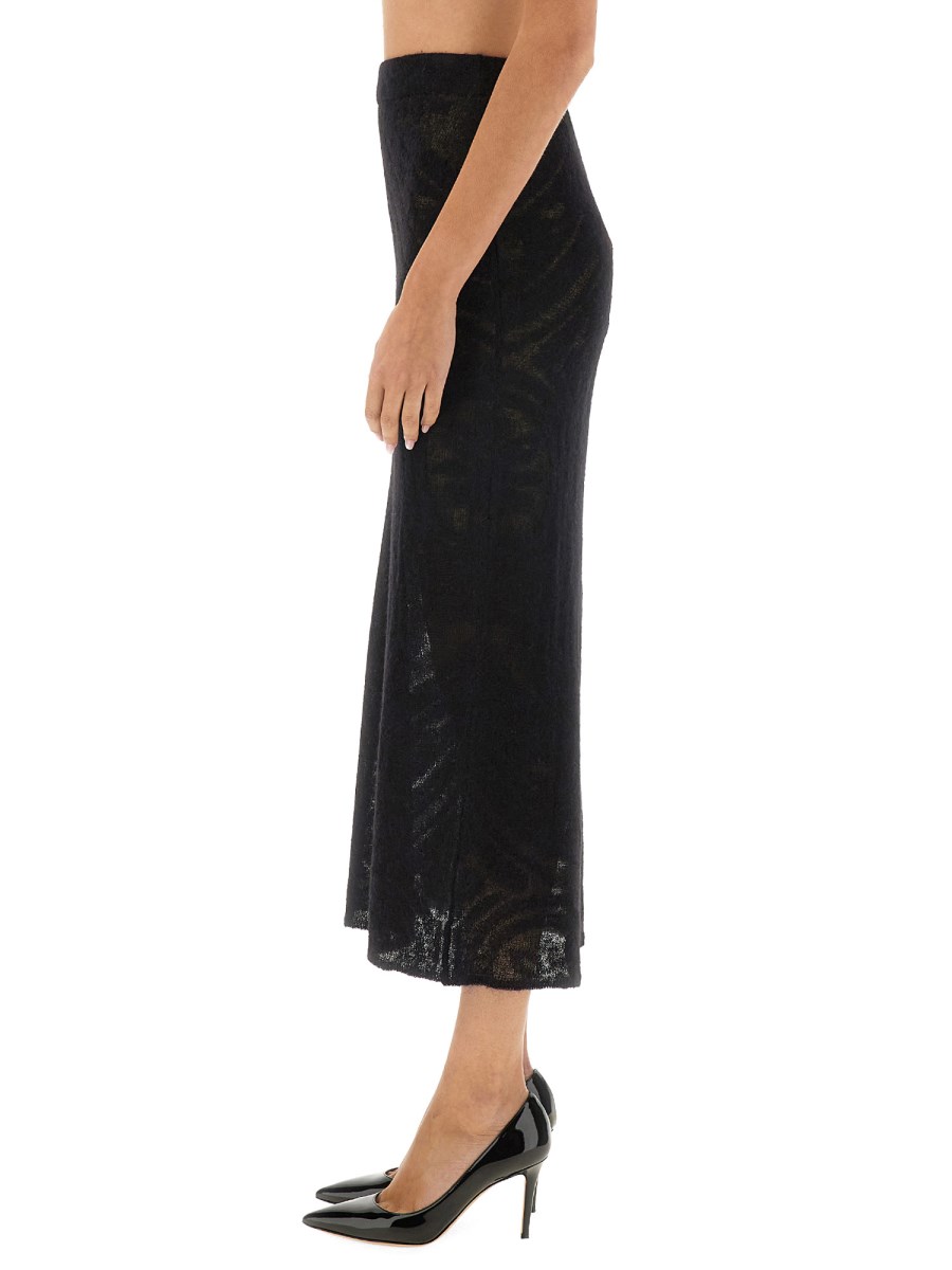 ETRO GONNA IN MAGLIA JACQUARD IN MISTO LANA Moda