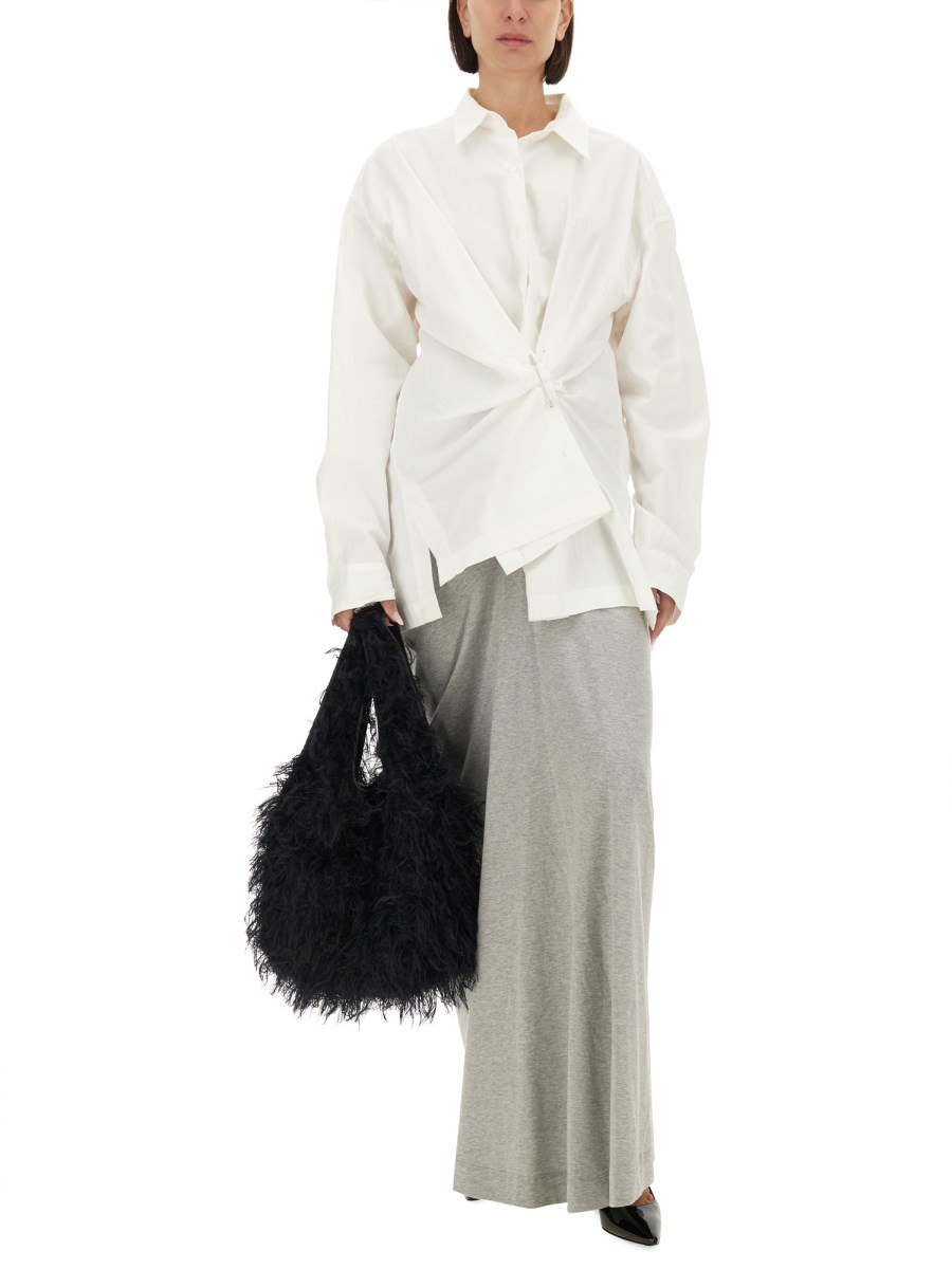 DRIES VAN NOTEN CAMICIA OVERSIZE FIT IN POPELINE DI COTONE Italia