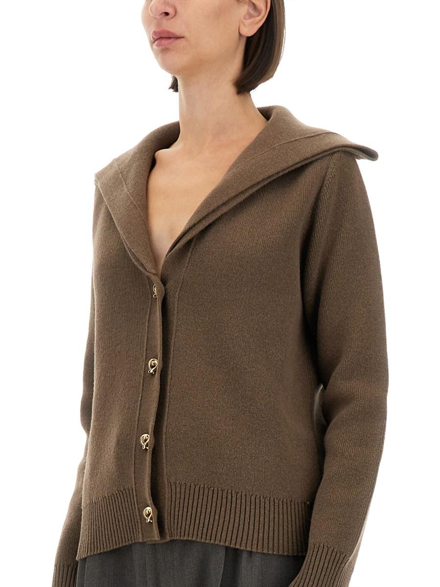 BOTTEGA VENETA CARDIGAN IN LANA COMPATTA Qualità