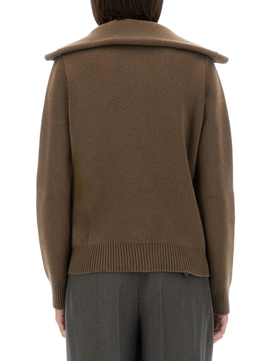 BOTTEGA VENETA CARDIGAN IN LANA COMPATTA Qualità