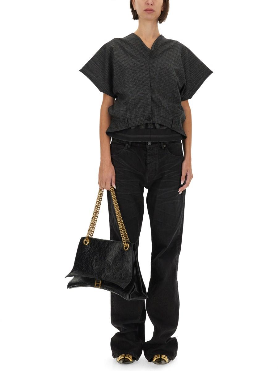 BALENCIAGA PANTA TOP SARTORIALE IN LANA Soddisfazione Garantita