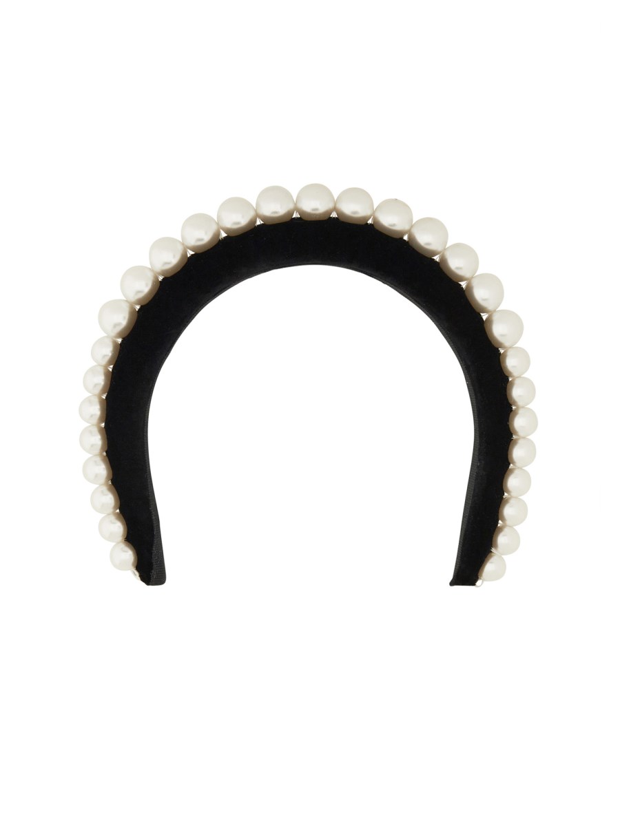 NINA RICCI CERCHIETTO IN VELLUTO CON PERLE Fornitura limitata