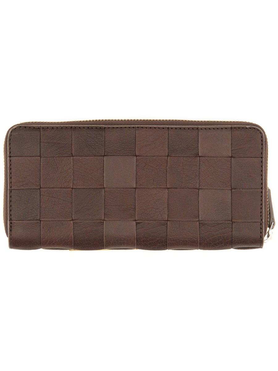 DRAGON DIFFUSION PORTAFOGLIO CHECK IN PELLE CON ZIP Offerta esclusiva
