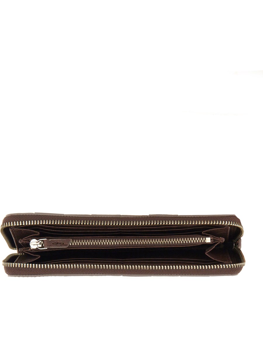 DRAGON DIFFUSION PORTAFOGLIO CHECK IN PELLE CON ZIP Offerta esclusiva