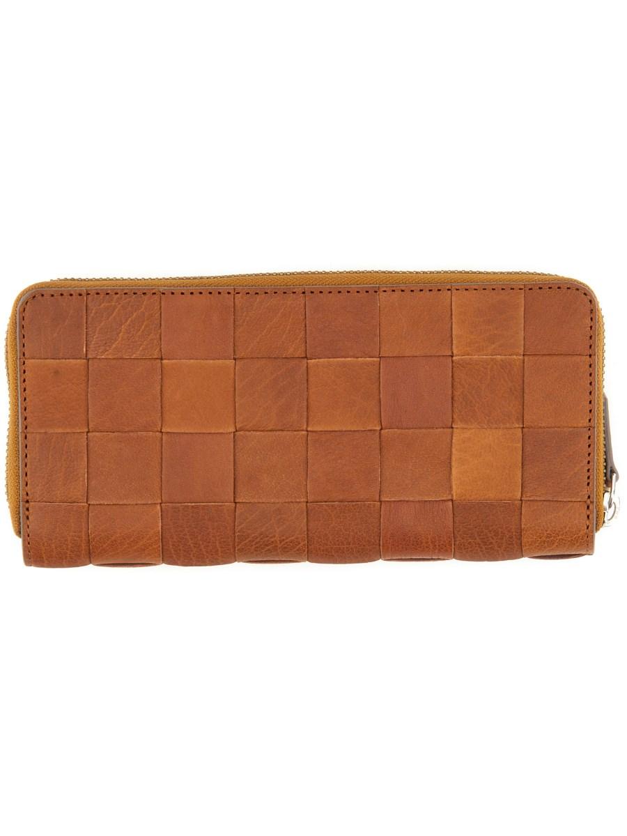 DRAGON DIFFUSION PORTAFOGLIO CHECK IN PELLE CON ZIP Vendite stagionali
