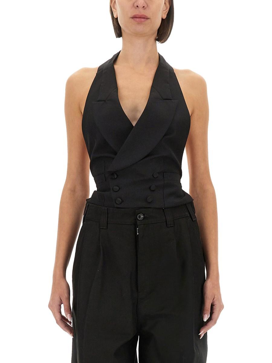MAISON MARGIELA GILET IN MOHAIR INGLESE Online Outlet