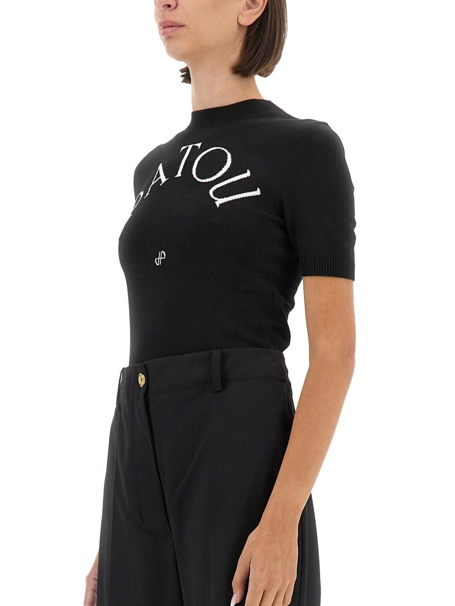 PATOU MAGLIA CON LOGO Offerte esclusive