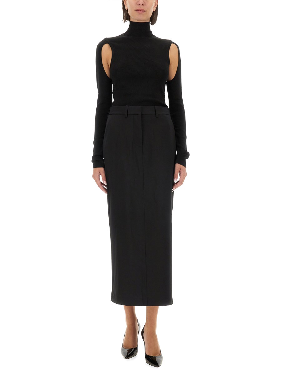 HELMUT LANG TOP AIR IN MAGLIA DI VISCOSA Comprane uno, ottenene uno gratis