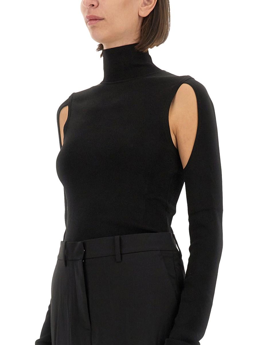 HELMUT LANG TOP AIR IN MAGLIA DI VISCOSA Comprane uno, ottenene uno gratis