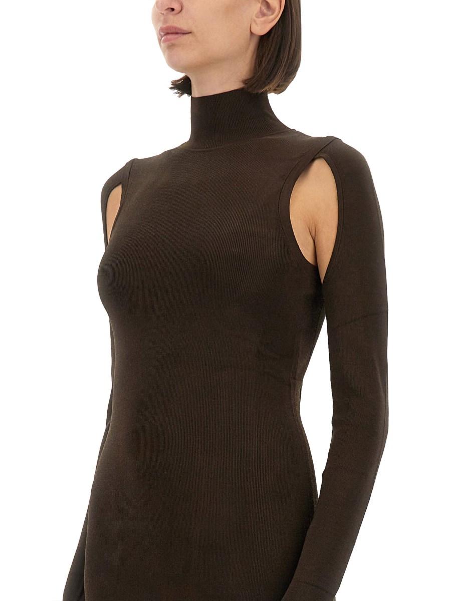 HELMUT LANG ABITO DOLCEVITA AIR IN MAGLIA DI VISCOSA Enormi risparmi