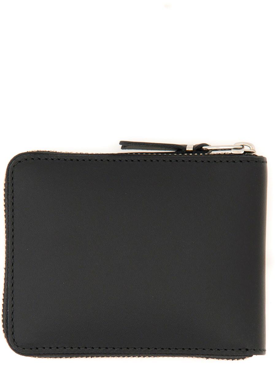 COMME DES GARCONS WALLET PORTAFOGLIO SILVER EYELET LINE Ultimi due giorni