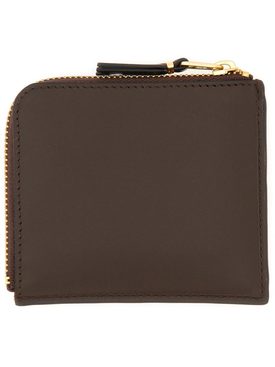 COMME DES GARCONS WALLET PORTAFOGLIO IN PELLE CON ZIP OUTSIDE POCKET LINE Fino al 65% di sconto