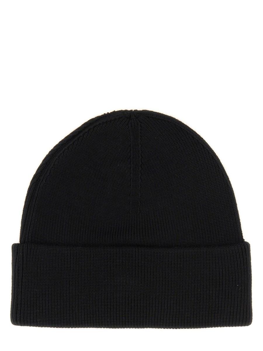 ALEXANDER WANG CAPPELLO BEANIE IN LANA CON LOGO A CUPOLA Enormi sconti