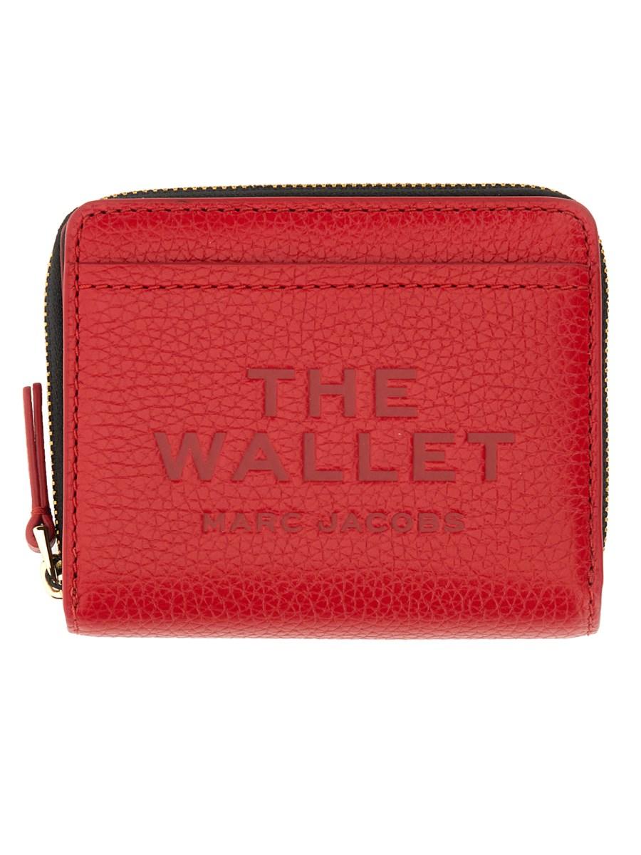 MARC JACOBS PORTAFOGLIO "THE COMPACT" MINI IN PELLE Trasporto libero internazionale