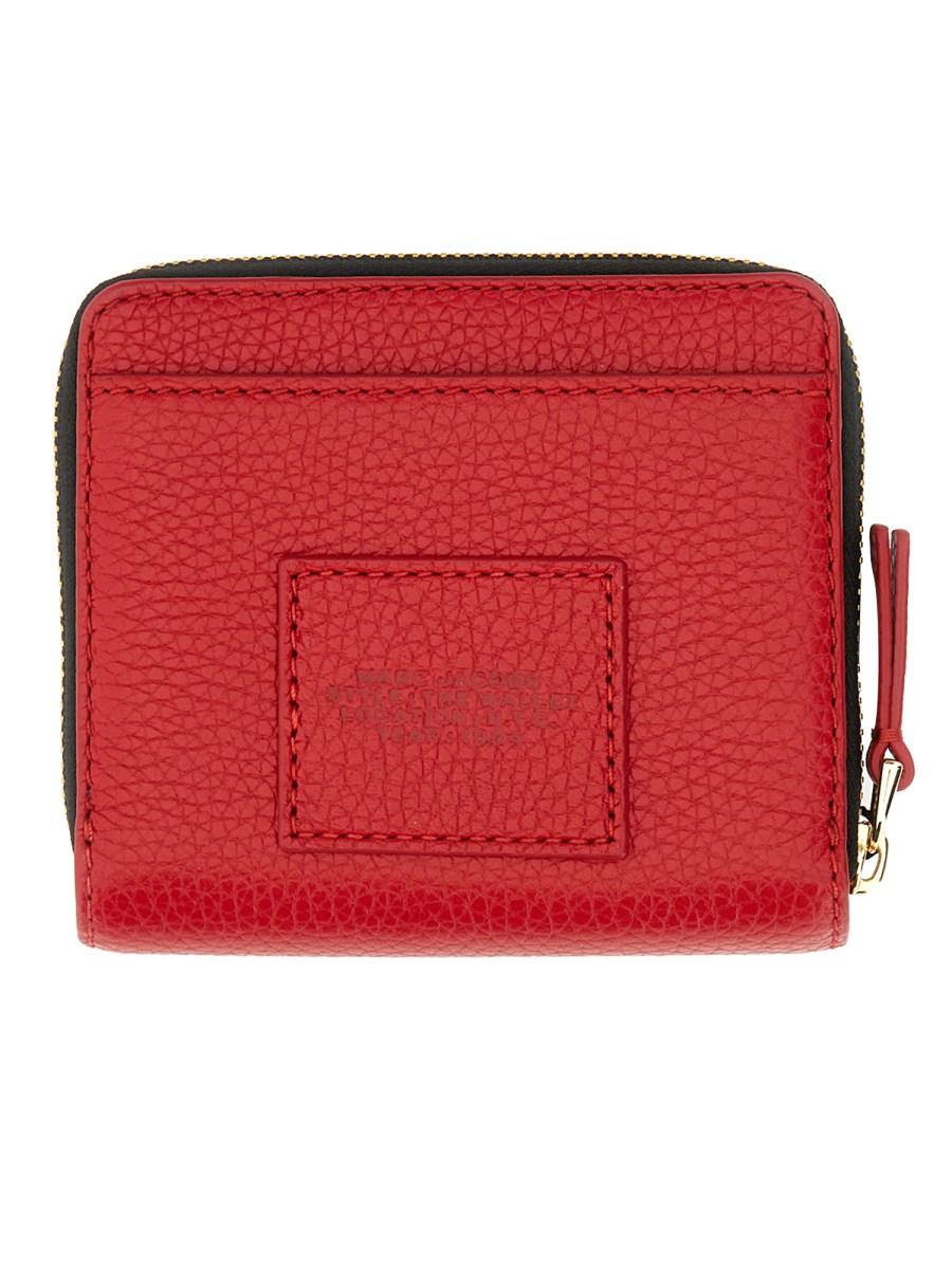 MARC JACOBS PORTAFOGLIO "THE COMPACT" MINI IN PELLE Trasporto libero internazionale