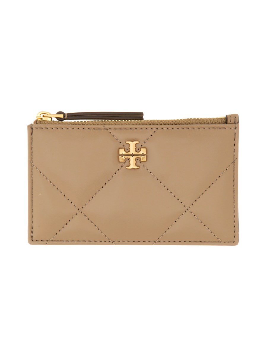 TORY BURCH PORTACARTE "KIRA" IN PELLE CON ZIP Black Friday Prezzi