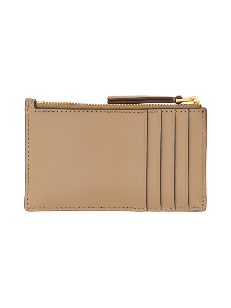 TORY BURCH PORTACARTE "KIRA" IN PELLE CON ZIP Black Friday Prezzi
