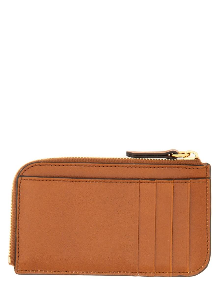 CHLOE&#39; PORTAFOGLIO "C CHLOÉ" SMALL IN PELLE CON ZIP Offerta Giorno del Papà