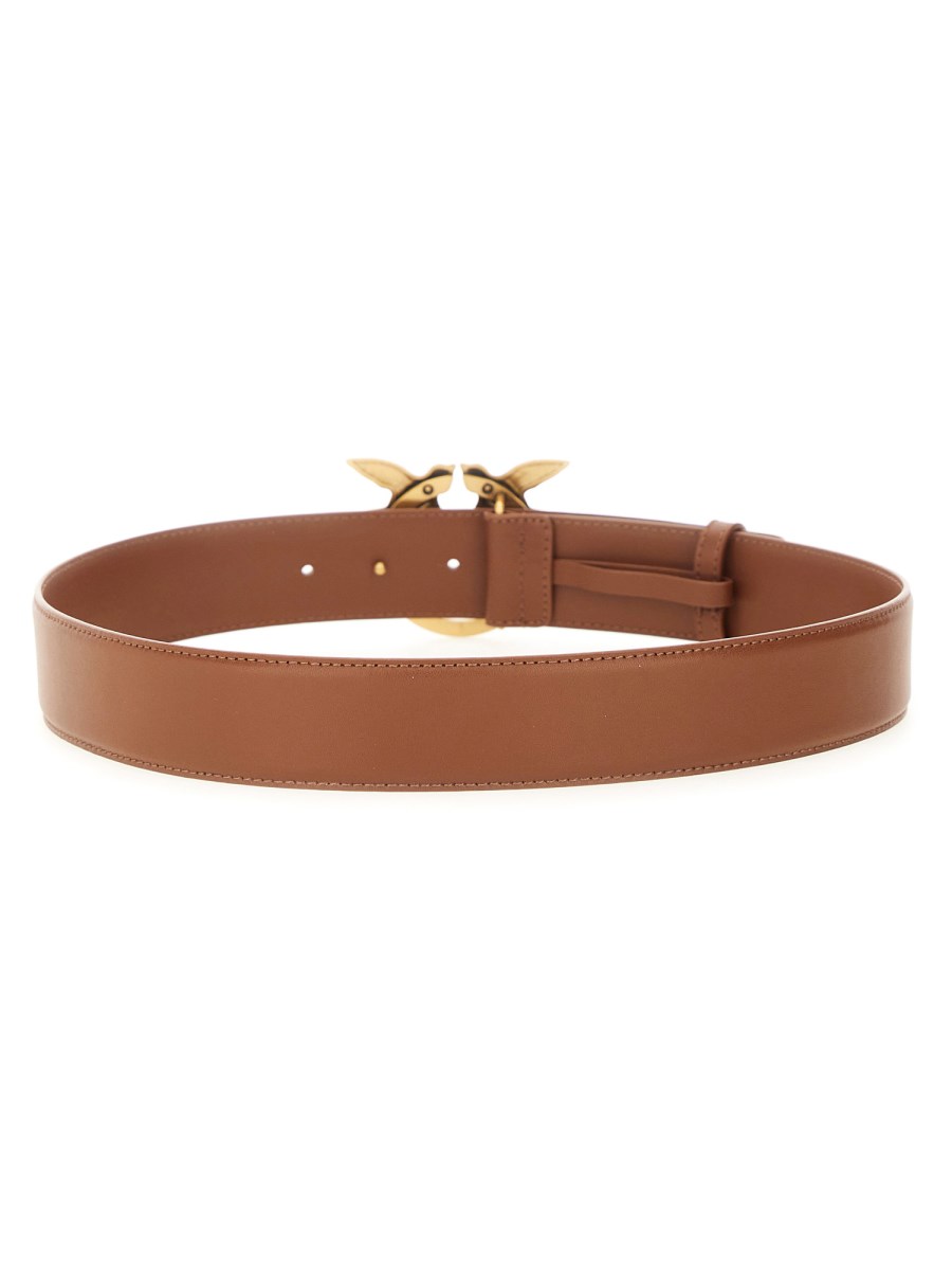 PINKO CINTURA LOVE BERRY IN PELLE Offerta migliore