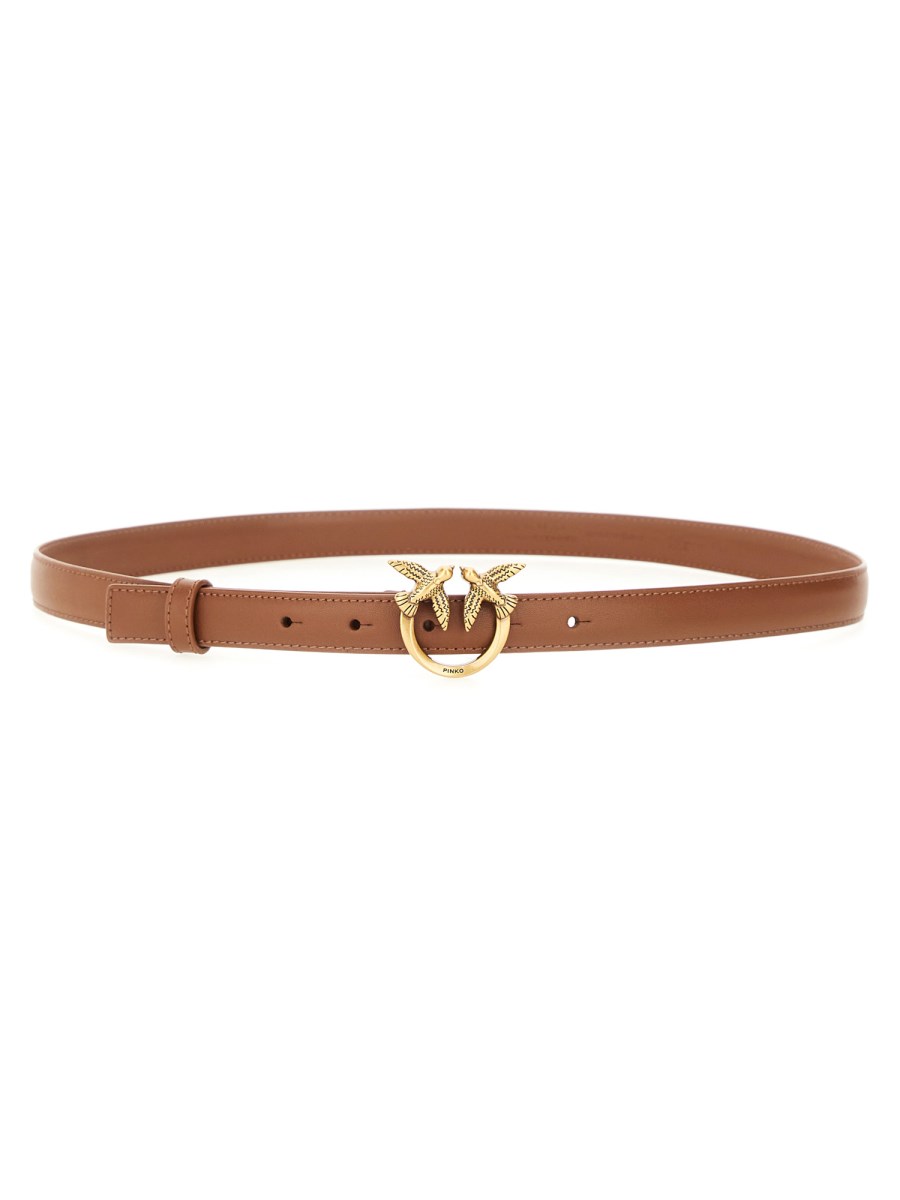 PINKO CINTURA "LOVE BERRY" IN PELLE Online Outlet