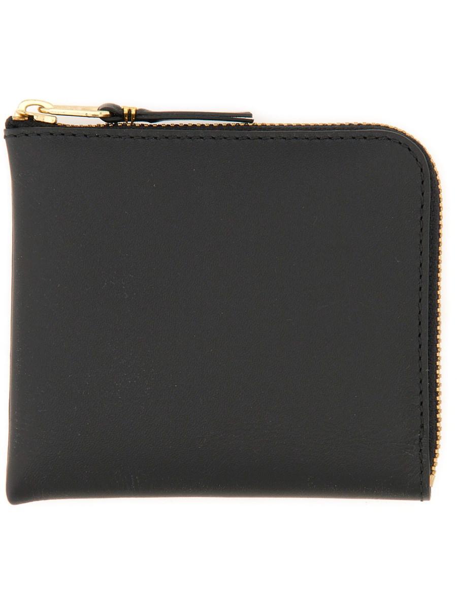 COMME DES GARCONS WALLET PORTAFOGLIO IN PELLE CON ZIP Liquidazione
