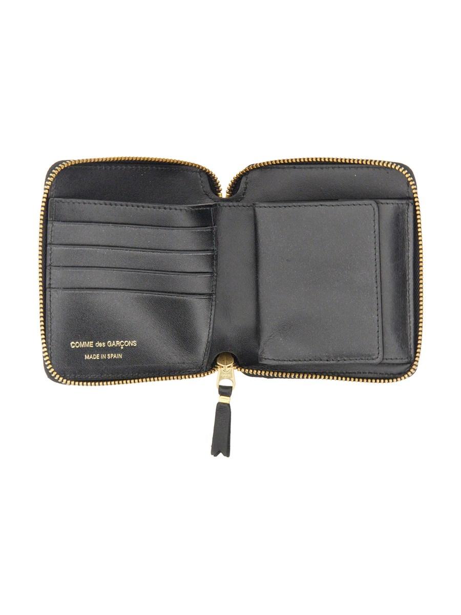 COMME DES GARCONS WALLET PORTAFOGLIO IN PELLE CON ZIP Offerte giornaliere