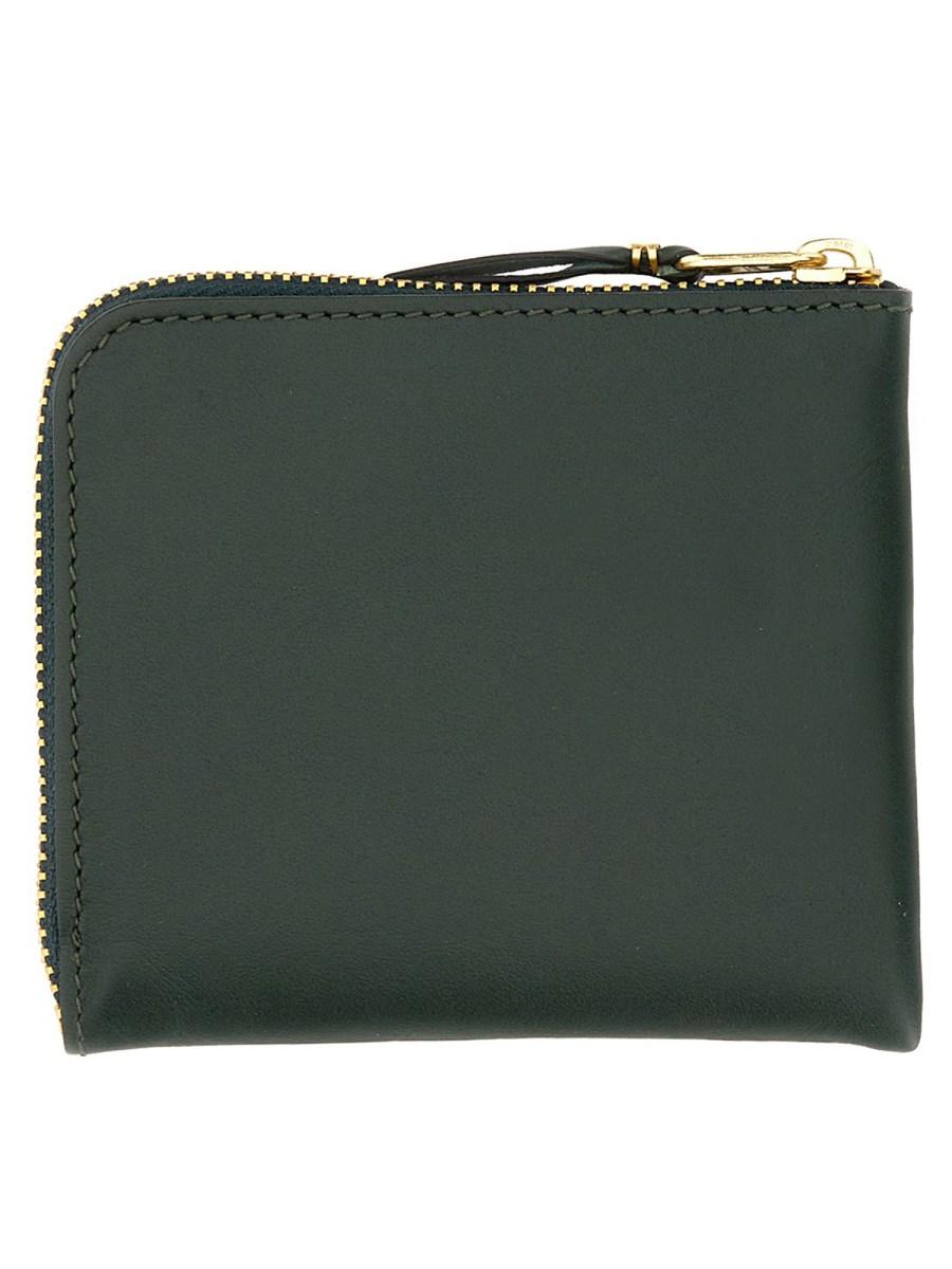 COMME DES GARCONS WALLET PORTAFOGLIO IN PELLE CON ZIP Enormi risparmi