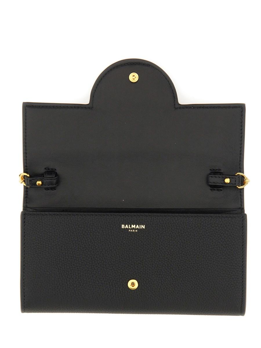 BALMAIN PORTAFOGLIO B-BUZZ IN PELLE GRANULATA Ultimo giorno