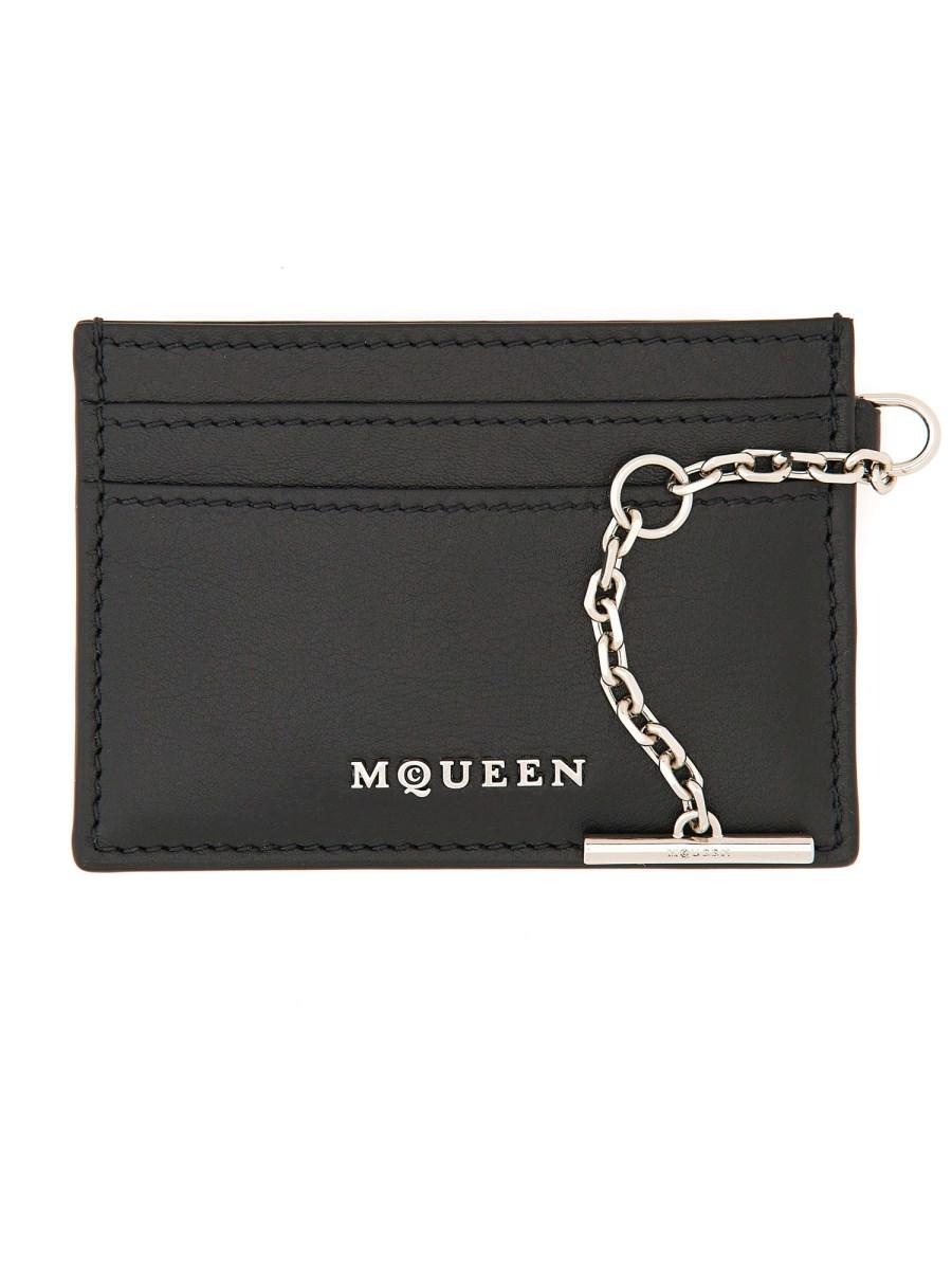 ALEXANDER McQUEEN PORTACARTE "SLING" IN PELLE Solo un giorno rimasto