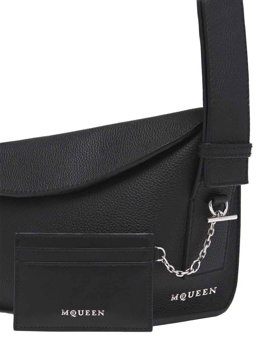 ALEXANDER McQUEEN PORTACARTE "SLING" IN PELLE Solo un giorno rimasto