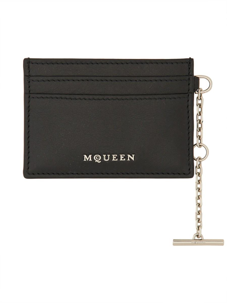 ALEXANDER McQUEEN PORTACARTE "SLING" IN PELLE Solo un giorno rimasto