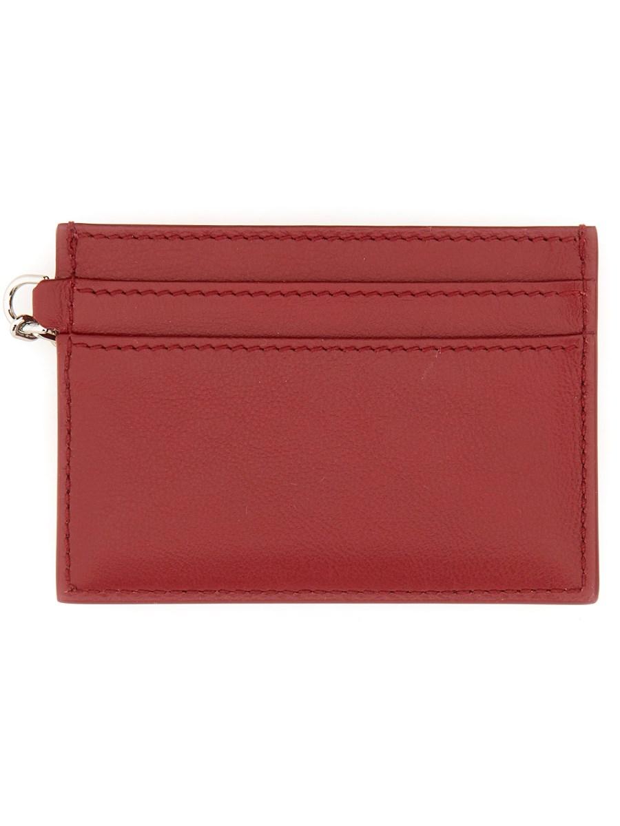 ALEXANDER McQUEEN PORTACARTE SLING IN PELLE Super sconto