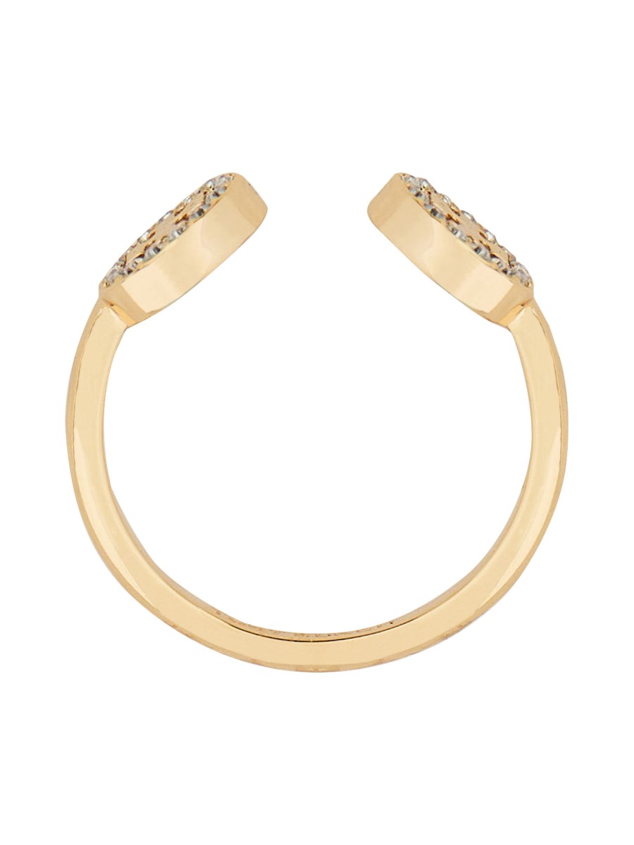 TORY BURCH ANELLO APERTO "MILLER" CON PAVÉ 50% di sconto con spedizione gratuita